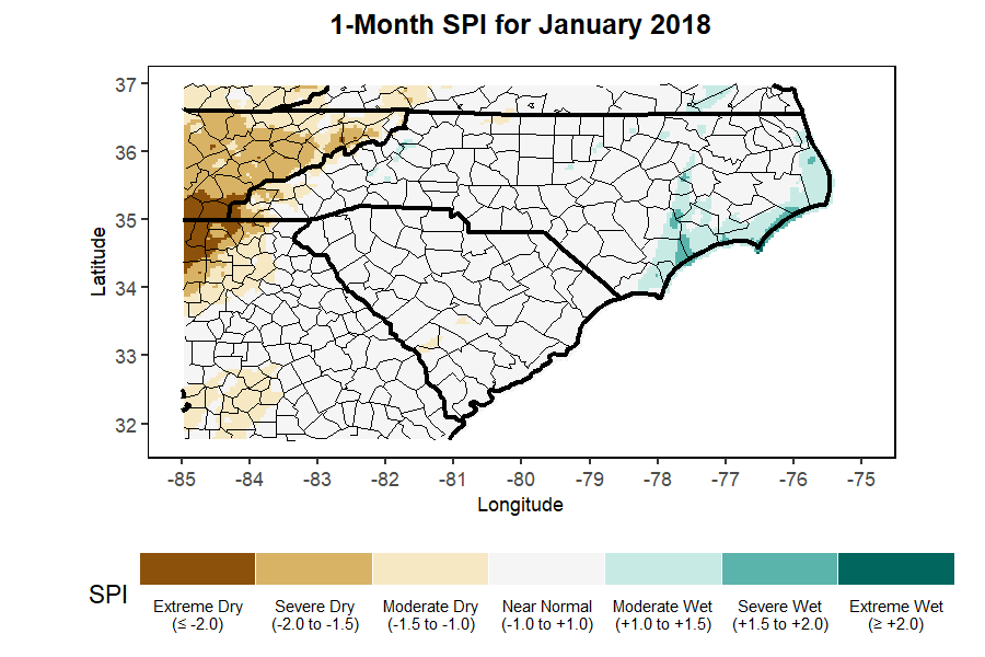 standardized precipitation index map 1