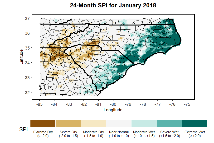 standardized precipitation index map 2